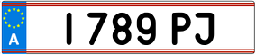 Trailer License Plate
